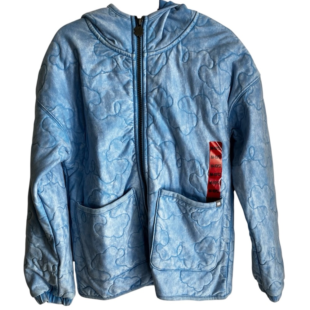 Lucky Brand Blue Quilted Kids Jacket NWOT Size Medium 10-12